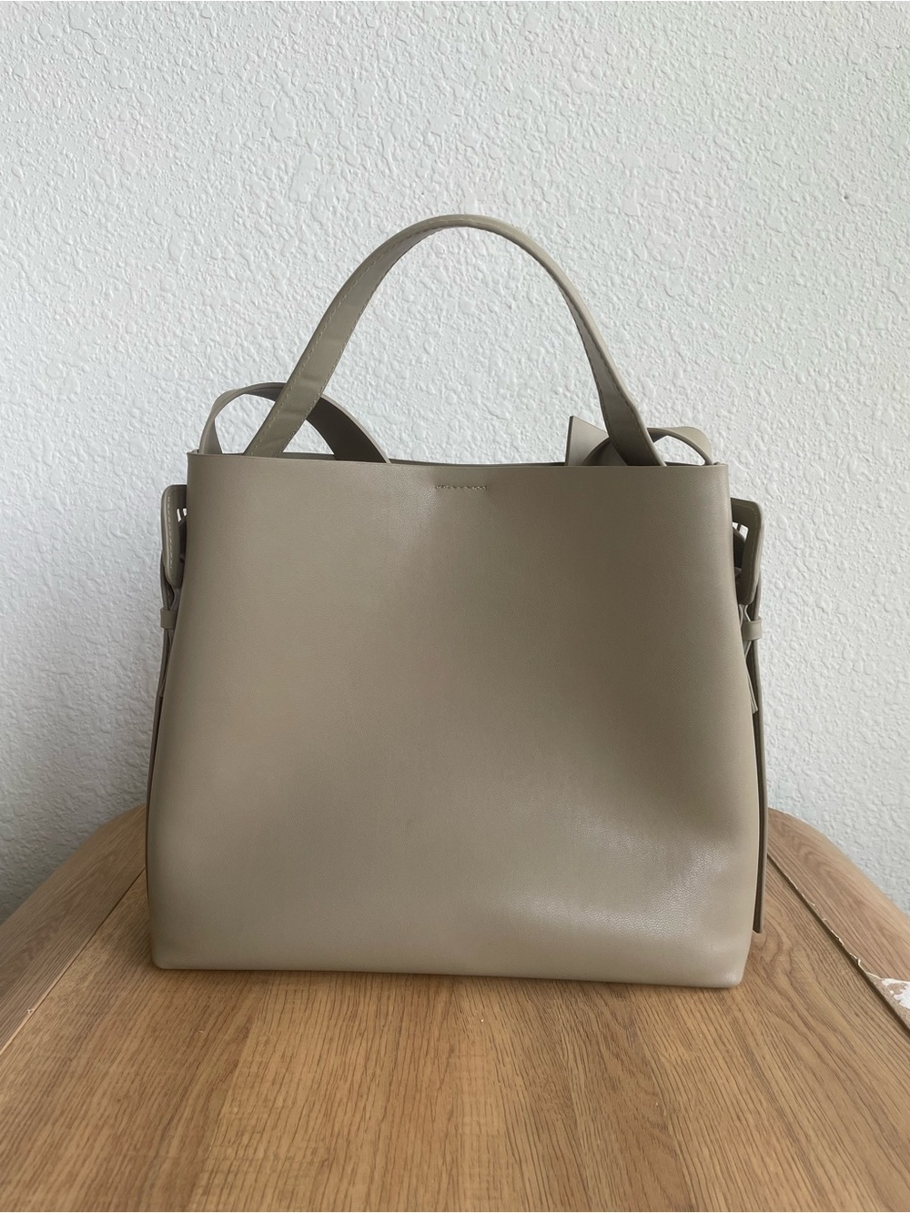 H&M Taupe Crossbody Tote Bag - Neutral Taupe